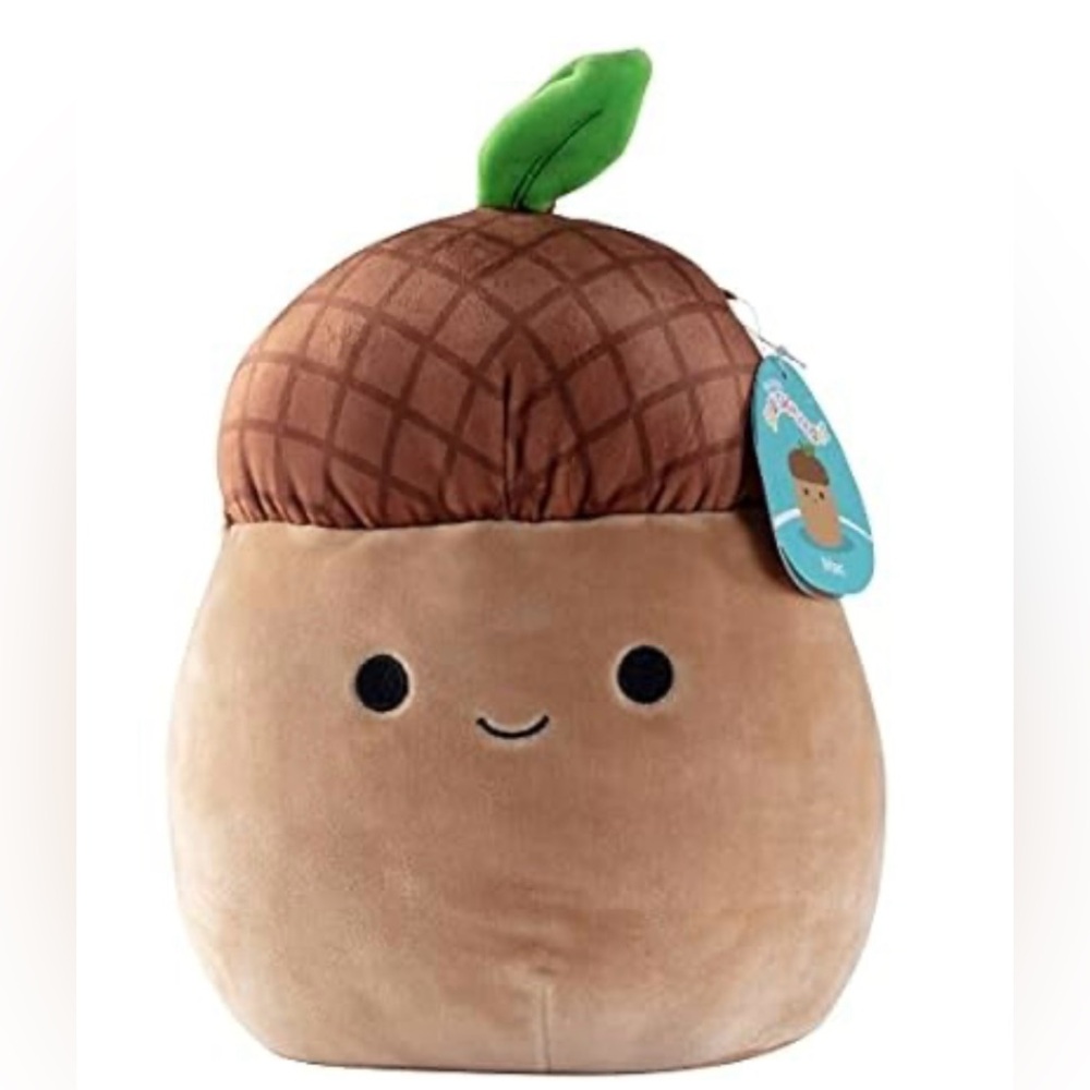 Squishmallows 10" Mac The Acorn, Officially licensed Squishmallows merchandise